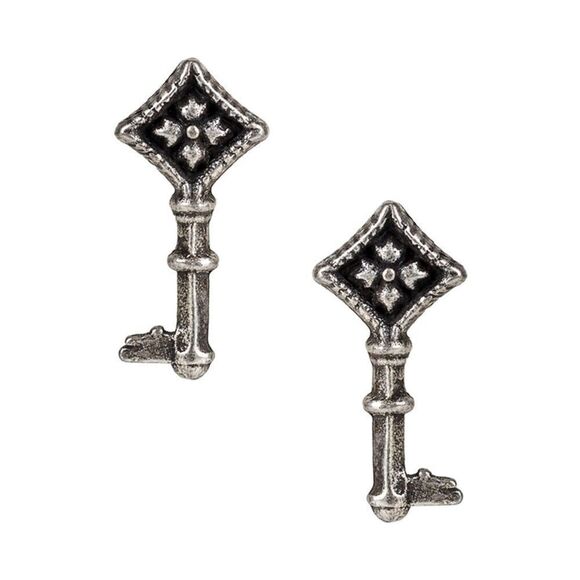 NWT Patricia Nash Small Floret Key Stud Earrings Not So Basics #PNER - Picture 2 of 5